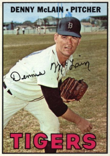 Denny McLain 1967 Topps Card