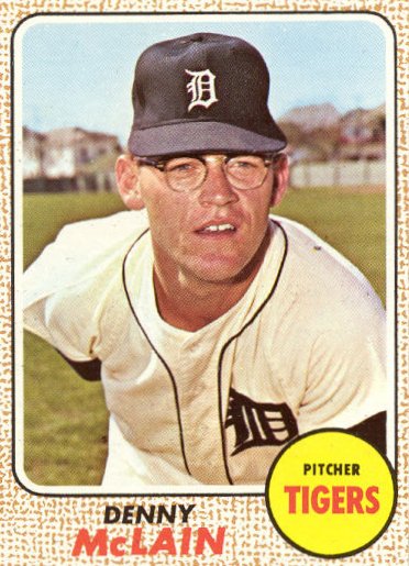 Denny McLain 1968 Topps Card
