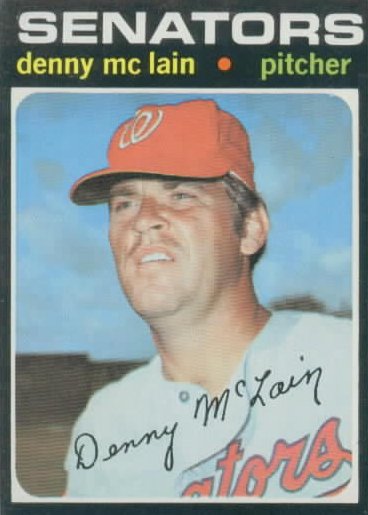 Denny McLain 1971 Topps Card