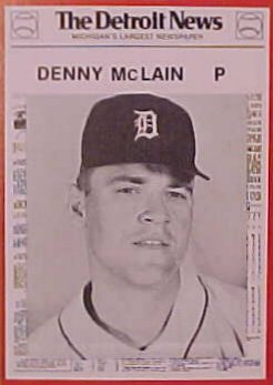 Denny McLain Detroit News Card