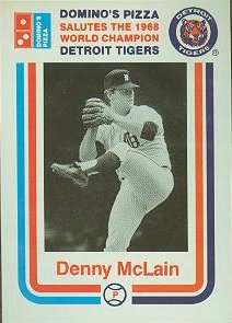 Denny McLain Dominos Pizza Card